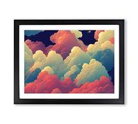 Incomparable Clouds Framed Print | A2 Black Framed Wall Art | Ready to Hang | Modern Landscape Picture | Living Room Bedroom Lounge Office