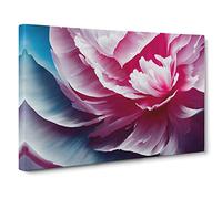 Incomparable Peony Flower Canvas Wall Art Print Ready to Hang, Framed Picture for Living Room Bedroom Home Office Décor, 30x20 Inch (76x50 cm)