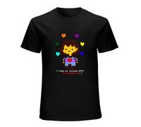 Incomparable Undertale Determination Mens T-Shirt Casual Cotton Unisex Black Tee Tops L