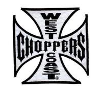 Inconnu West Coast Choppers White Ecusson Iron-on Biker Patch (1, Round, Motorcycle_Patch)