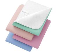 Incontinence Bed Pads 4 Pack 34" x 36" - Reusable Waterproof Underpad Chair and Mattress Protectors - Highly Absorbent, Machine Washable - for Children, Pets and Seniors- Multicolor - Royal Care