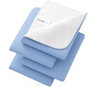 Incontinence Chair Pads 4 Pack 18" x 24" - Reusable Waterproof Underpad Sofa and Mattress Protectors - Highly Absorbent, Machine Washable - for Children, Pets and Seniors- Blue - Royal Care