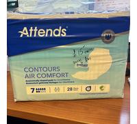 Attends Contours 7 Air Comfort Faecal & Urinary Incontinence Pads x 28
