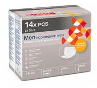 Incontinence Pads for Men, Level 3 | 14 Pack | High Absorbency | Anatomically Shaped for Bladder Weakness & Urinary Leakage | Odour Control | Secure Adhesive Strip | Discreet & Comfortable