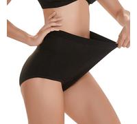 Incontinence Pants for Women High Absorbency Period Underwear Ladies Washable Menstrual Leakproof Cotton Leak-proof Knickers Postpartum Bladder Control Protective Briefs,3XL,Black