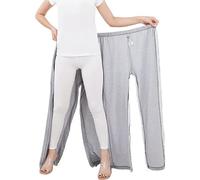 Incontinence Pants Full Open Patient Care Trousers, Women and Men Patient Care Clothes for Elderly,Disabled,Dialysis and Bedridden Patients(M)