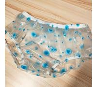 Incontinence Pull-on Plastic Pants PVC Adult Underwear Low Noise Soft Comfortable Leakproof Protection Diaper Cover Washable and Reusable,XL,A