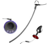 Increased Current Electric Shock Anal Plug - Penis Stimulator, Urethral Sound & Dilator, Male Urethral Stimulation Toy, Extra Long Penis Plug & BDSM Sex Toy for Men (Diameter 0.16 in)