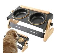 Increased Dog Bowl - 4-Way Height - Adjustable Stand, Slow Feeding Small, Medium and Large Dogs | Food Bowl for Camping, At Home, Travel