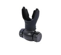 Increases Vital Capacity Mouthpiece Muscle Respirator Durable Fitness Exerciser、Portable、Double Head Adjustable Breath(Black)