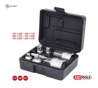 KS Tools 917.0707 1/4-inch Plus 3/8-inch Plus 1/2-inch Plus 3/4-inch Adaptor and Reducing Adaptor Set