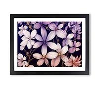 Incredible Flowers Framed Print | A2 Black Framed Wall Art | Ready to Hang | Modern Floral Picture | Living Room Bedroom Lounge Office