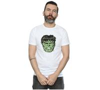 Incredible Hulk Distressed Face T-Shirt Marvel White S