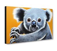 Incredible Koala Bear Canvas Wall Art Print Ready to Hang, Framed Picture for Living Room Bedroom Home Office Décor, 30x20 Inch (76x50 cm)