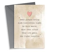 Incredible people bring light to this world sympathy card