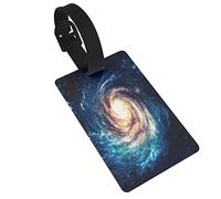Incredibly Beautiful Spiral Galaxy Somewhere in Deep Space 2 PC PVC Luggage Tags Privacy Cover Silicone Luggage Tags Travel Suitcase Tags Travel Accessories