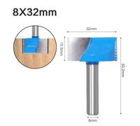 Incredibly Reliable 8mm Carpenter's Router Bit made with Solid Carbide For Precise Routing And Clean Bottom Finishing (32mm )