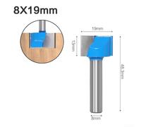 Incredibly Reliable 8mm Carpenter's Router Bit made with Solid Carbide For Precise Routing And Clean Bottom Finishing (19mm )