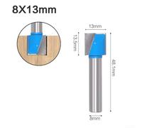 Incredibly Reliable 8mm Carpenter's Router Bit made with Solid Carbide For Precise Routing And Clean Bottom Finishing (13mm )