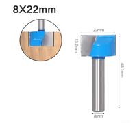 Incredibly Reliable 8mm Carpenter's Router Bit made with Solid Carbide For Precise Routing And Clean Bottom Finishing (22mm )