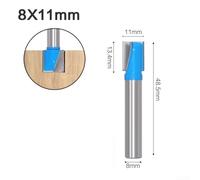 Incredibly Reliable 8mm Carpenter's Router Bit made with Solid Carbide For Precise Routing And Clean Bottom Finishing ( 11mm )