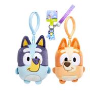 INCREDITOYZ Bluey Mini Plush Clip-on 2-Pack (Bluey and Bingo) with Character Lanyard Keychain Bundled Gift Set