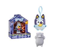INCREDITOYZ Booey Vampire Bluey Collectable Figure Bundled with Mini Bluey Plush Backpack Clip and Cute Squishy Toy Gift Set - Ages 3+