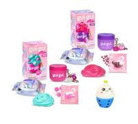 Increditoyz GUI GUI Mini Slime Jar Keychain with Charms, Scented Slime Kit, 2-Pack Bundled Set, Ages 6+ (Gloss and Clear Slime)