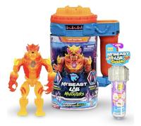INCREDITOYZ Mr. Beast Lab Mutators 5.5 Inch Collector Mutation Chamber Fire Panther with 2 Mystery Micro Beasts Swarms Hyper Fusion Series Mystery Collectable Figure Gift Bundled Set