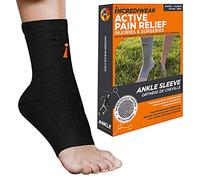 Incrediwear Ankle Sleeve - Ankle Brace for Joint Pain Relief, Sprained Ankle Support, Arthritis, Inflammation Relief, and Circulation, Ankle Support for Women and Men (Black, Large)