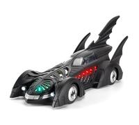 Increfunhome 1:18 Scale Batman Tumbler Batmobile Die-Cast Model Car, Zinc Alloy Body, Smoke Spray Effect, Lights and Sound Effect (Engine Roaring), Openable Cockpit, Black (1995 Edition)
