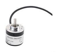 Incremental Rotary Encoder 50 P/R 5-24V DC AB Output | NPN open collector type, square wave signal, 6mm shaft diameter, compact 38x51mm size, easy integration