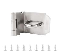 INCREWAY 1 Set 3 Inch Stainless Steel 90 Degree Right Angle Door Clasp Door Latch Door Lock for Door Shed Gate Cabinet with Screw
