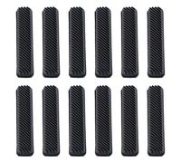 INCREWAY 12Pcs Black Silicone Bumpers, Self-Adhesive Anti-Collision Pads for Cabinet, Chair, Table, Door, Drawer, Toilet Lid, Furniture Surface Protection Wall Guard Noise Reduction