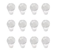 INCREWAY 12pcs Wine Bottle Stopper, Crystal Clear Bottle Stopper, Airtight Silicone Wine Preserver, Seal Stopper for Glass Bottle
