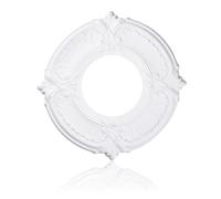 INCREWAY 1Pack Lighting PU Ceiling Medallion Ceiling Cover Plate Ceilings Fan Medallion Home for Light Fixtures Ceiling Light Trim, 12 Inch OD x 5 Inch ID