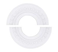 INCREWAY 1Pack Split Lighting PU Ceiling 3D Modeling Ceiling Cover Plate Ceiling Fan Medallion Home 12 Inch OD x 5 Inch ID (White)