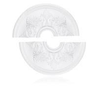 INCREWAY 1Pack Split Lighting PU Ceiling Medallion Decor Ceiling Cover Plate Ceilings Fan Medallion Home for Light Fixtures Ceilings Light Trim, 15.8 Inch OD x 3.15 Inch ID