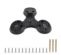 INCREWAY 1SET ABS Plastic Coffee Table Leg Connection Base,15 Degree Angled Plastic Table Leg Mounting Hardware