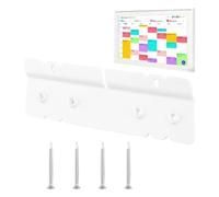 INCREWAY 1Set Wall Mount Holder Compatible with Skylight 15 Inch Calendar, No Stud Needed Damage Free Plastic Mounting Bracket for 15 Inch Digital Display Screen (White)