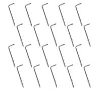 INCREWAY 20 Pcs L Hook Screws, L Shaped Hooks Self Tapping Screw, Carbon Steel Square Shouldered Dresser Screws Hooks Carbon Steel Right-Angle Hook for Hanging Cups, Keys, Traction Ropes
