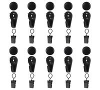INCREWAY 20 Sets Black Metal Tapestry Clips and Hooks with Invisible Nails Wall Mounted Quilt Display Clips No Drilling Wall Hooks for Tapestry Display