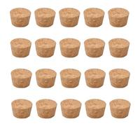 INCREWAY 20pcs Conical Wooden Wine Bottle Stopper, Tapered Cork Stoppers, Natural Soft Wood Plugs for Wine Bottle Glass Bottle Jar