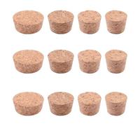 INCREWAY 20Pcs Four Sizes of Tapered Cork Plugs, Natural Soft Wood Corks Large and Small Glass Stoppers for Wine and Beer Bottles