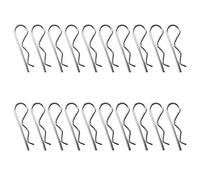 INCREWAY 20Pcs M2.5x50mm Silver High Carbon Steel Spring Cotter Cotter Pins
