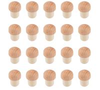 INCREWAY 20pcs T-Shape Wine Cork, T-Plug Wine Corks, T Wood Plugs, Wood Wine Stoppers for Wine Bottle Glass Bottle Jar