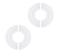 INCREWAY 2Packs Split Lighting PU Ceiling 3D Modeling Ceiling Cover Plate Ceiling Fan Medallion Home 12 Inch OD x 5 Inch ID