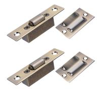 INCREWAY 2Sets Adjustable Silent Roller Catch, Heavy Duty Door Ball Catch with Strike Plate for Closet Cupboard Door, Bronze