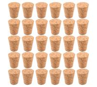 INCREWAY 32Pcs Tapered Cork Stoppers, Conical Wine Bottle Plug Corks, Reusable Replacement Closures for Glass Bottles, Preserve Jars, Home Bar, Kitchen, and DIY Craft Storage (29×20×35mm）