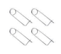 INCREWAY 4pcs Shaft Locking Pin, M2*75 Wire Lock Pin Safety Coupler Pin, Steel Brooch Shape Cotter Safety Pins